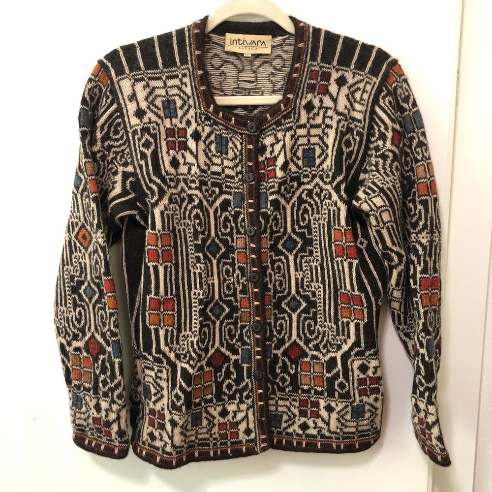 alpaca wool sweater cardigan